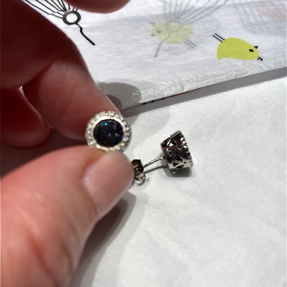 925 silver stud earrings - Picture 2 of 3